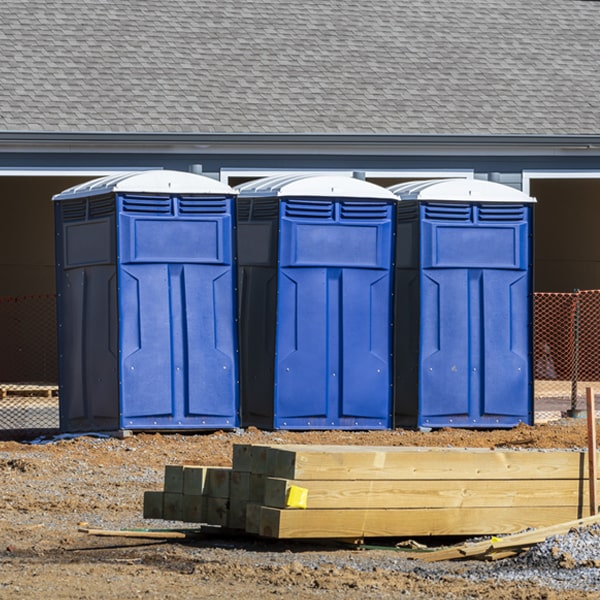 how often are the portable toilets cleaned and serviced during a rental period in Tyner IN